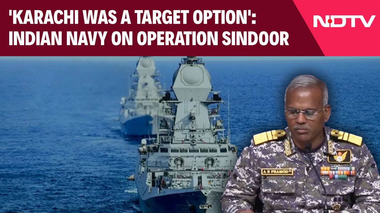 DGMO Briefing | 'Karachi Was A Target Option': Indian Navy's Big Revelation On Operation Sindoor